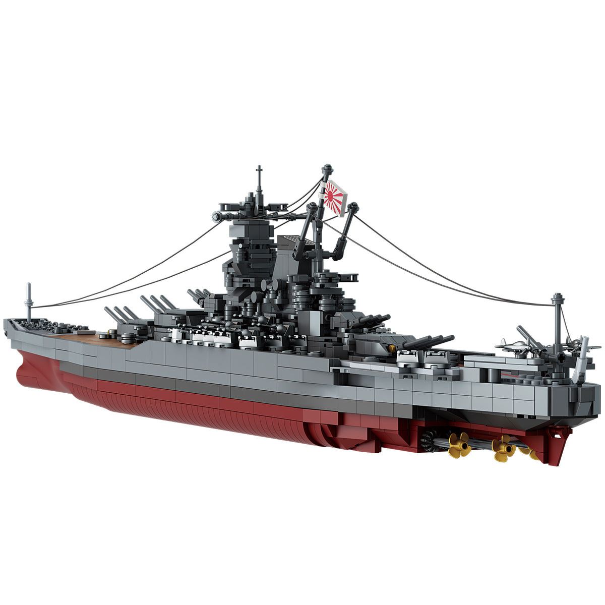 MISINI 1/300 Scale Yamato Battleship Building Block Model