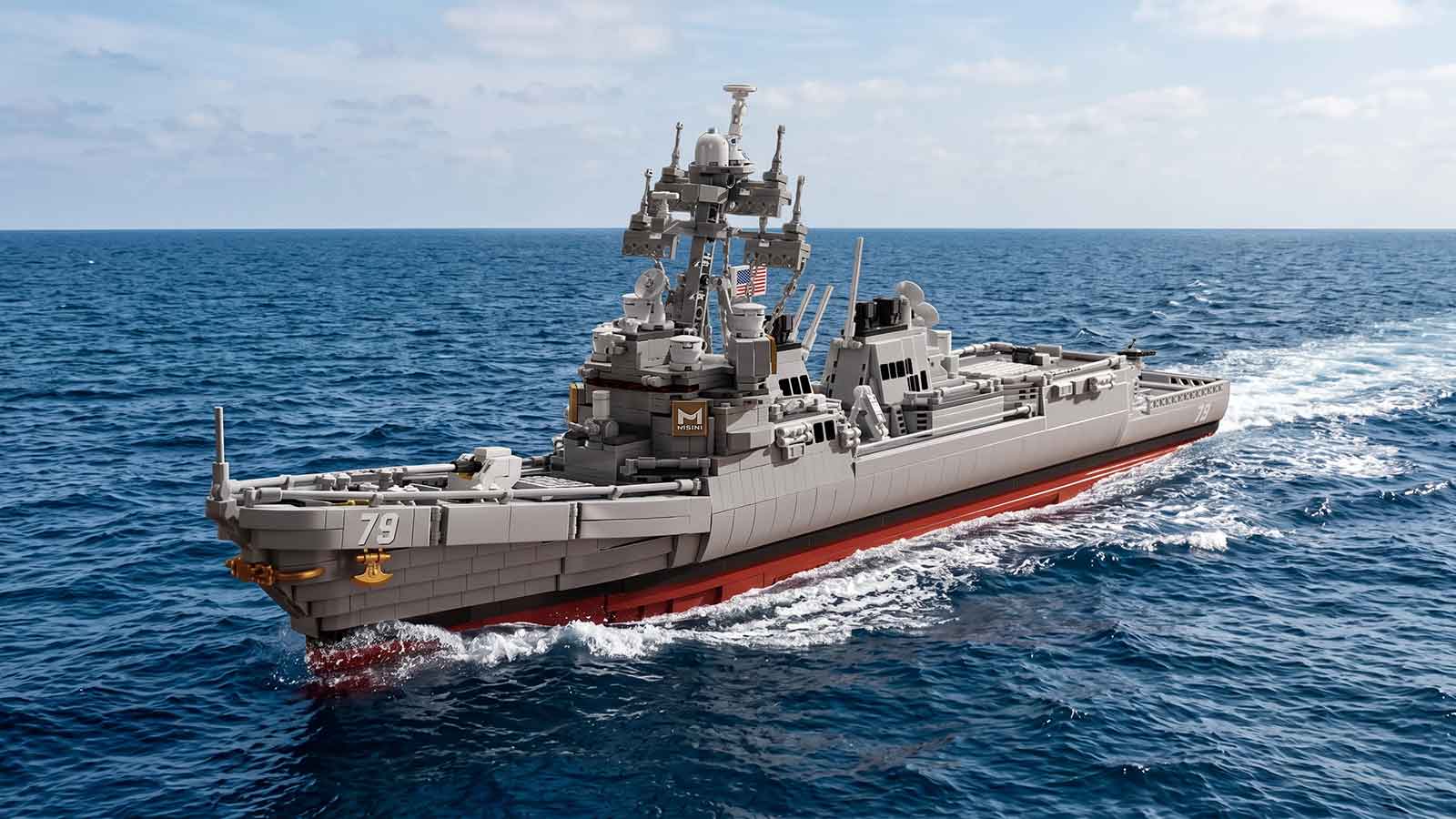 legendary arleigh burke destroyer building blocks model