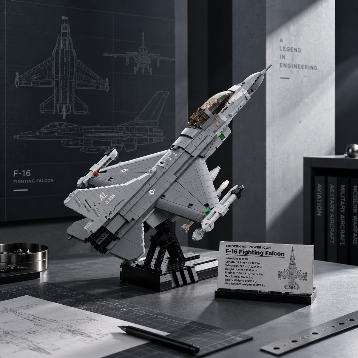 MISINI military aircraft building block models