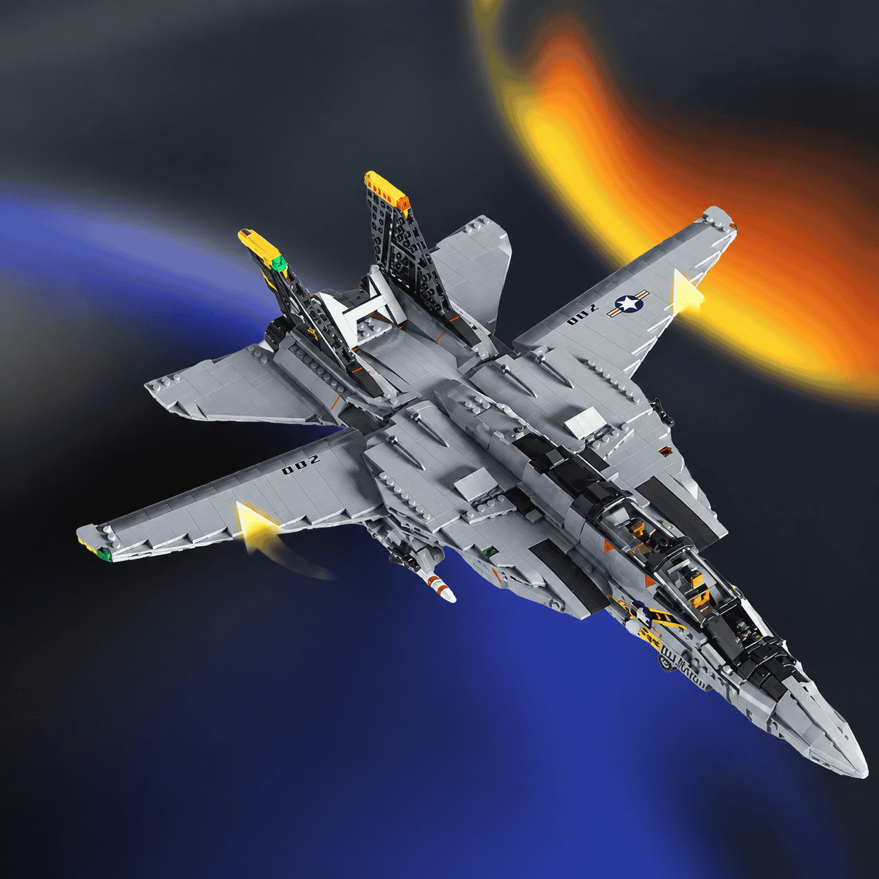 MISINI military aircraft building block models