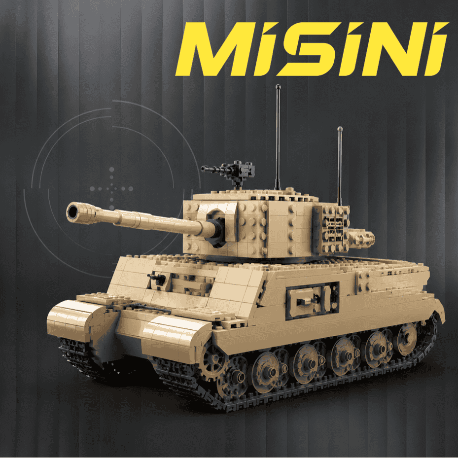 MISINI military tank building block models