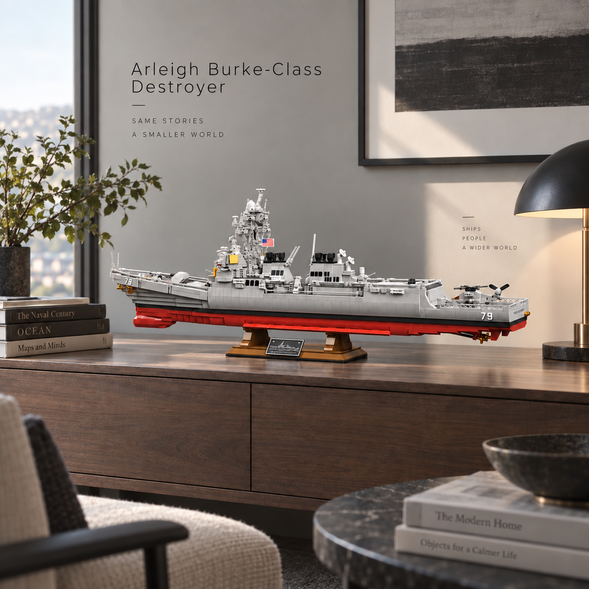 MISINI military ships and submarine building blocks