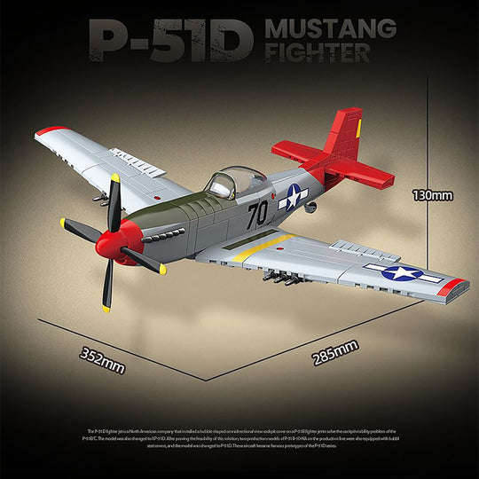 MISINI 100278 P-51D Mustang Fighter