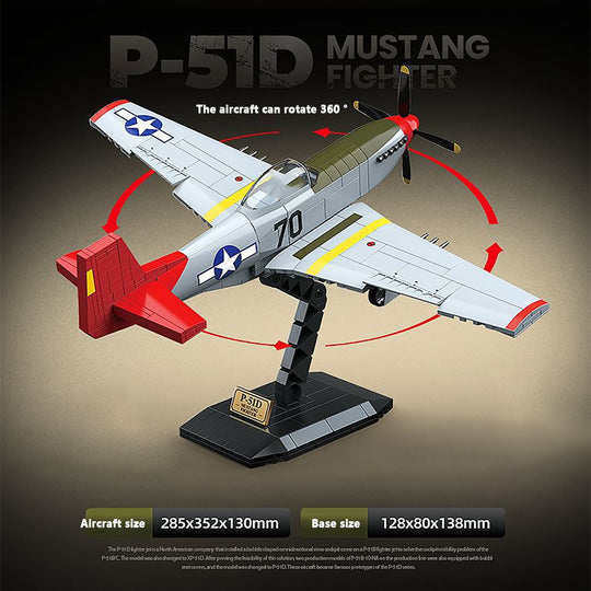 MISINI 100278 P-51D Mustang Fighter