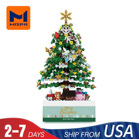 MISINI 1237 Christmas Tree Music Box US Warehouse Express