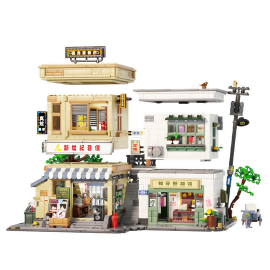 MISINI 516953 Retro Street View Building EU Warehouse Express