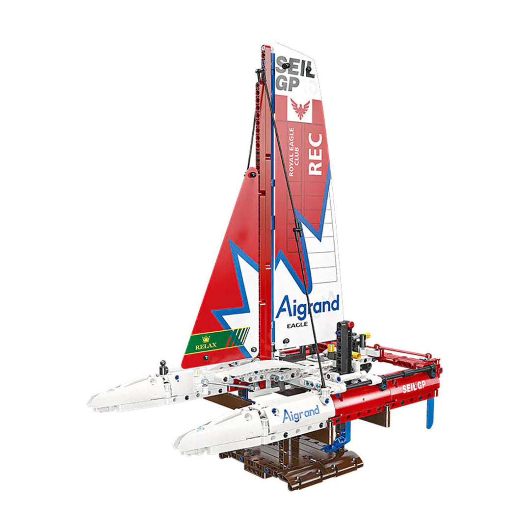 MISINI 58124 F50 Hydrofoil Catamaran Sailboat