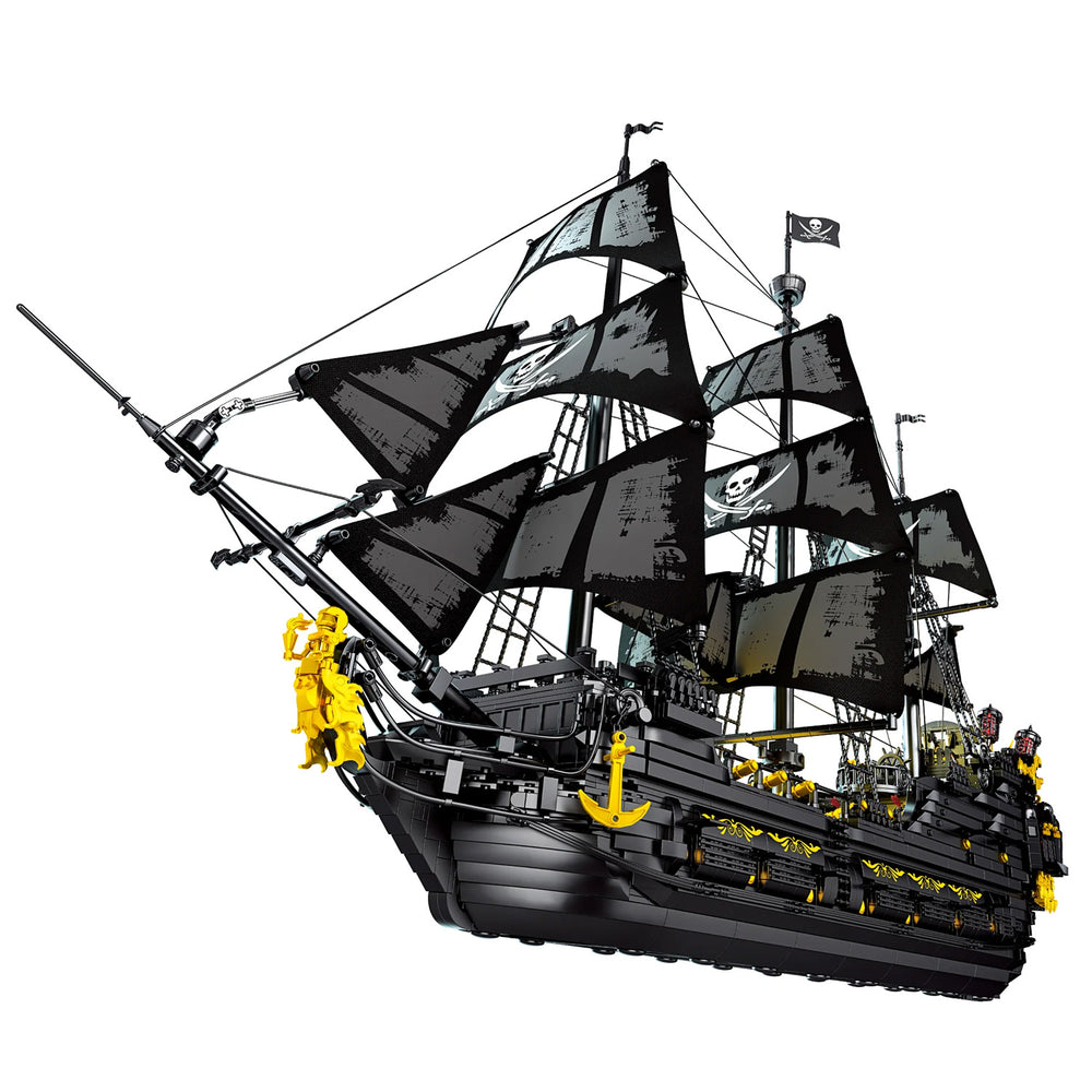 MISINI 66036 Black Pearl Pirate Ship US Warehouse Express