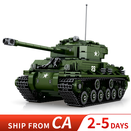 MISINI 77030 Sherman M4A3E8 World of tanks Official License CA Warehouse Express