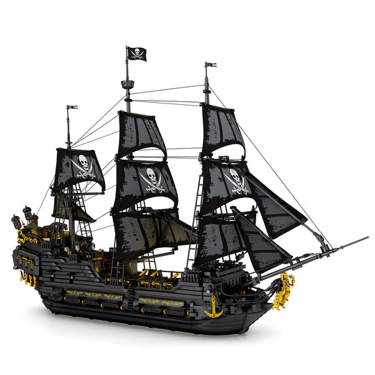 MISINI 66036 Black Pearl Pirate Ship US Warehouse Express