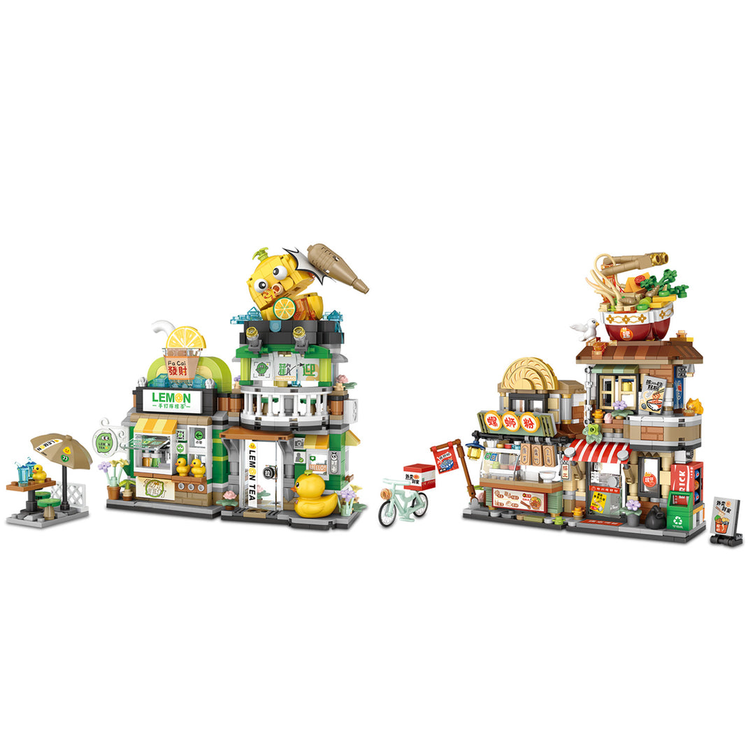 MISINI 2-in-1 Chinese Snack Street( 1294-1295) EU Warehouse Express