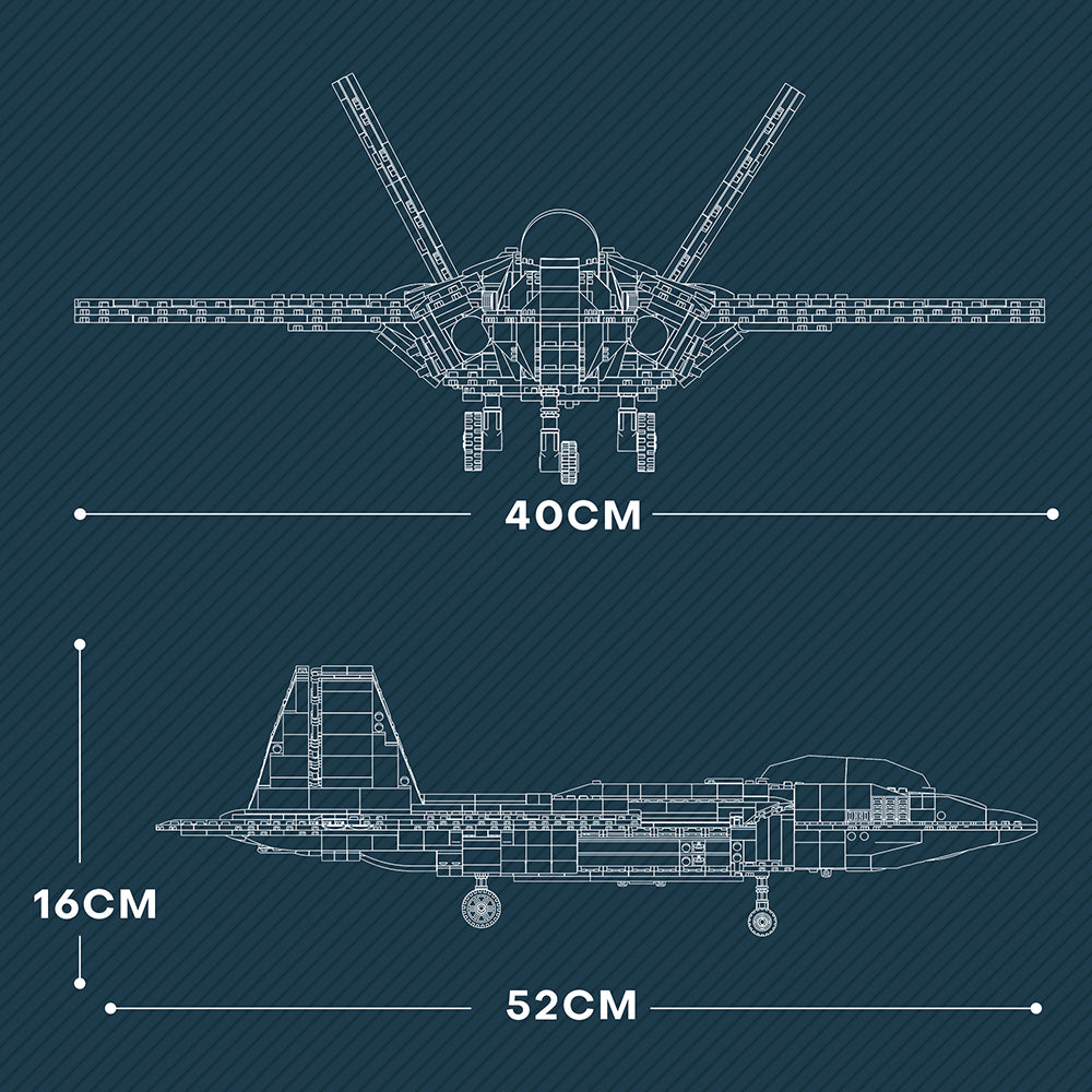 MISINI 33020 F-22 aircraft