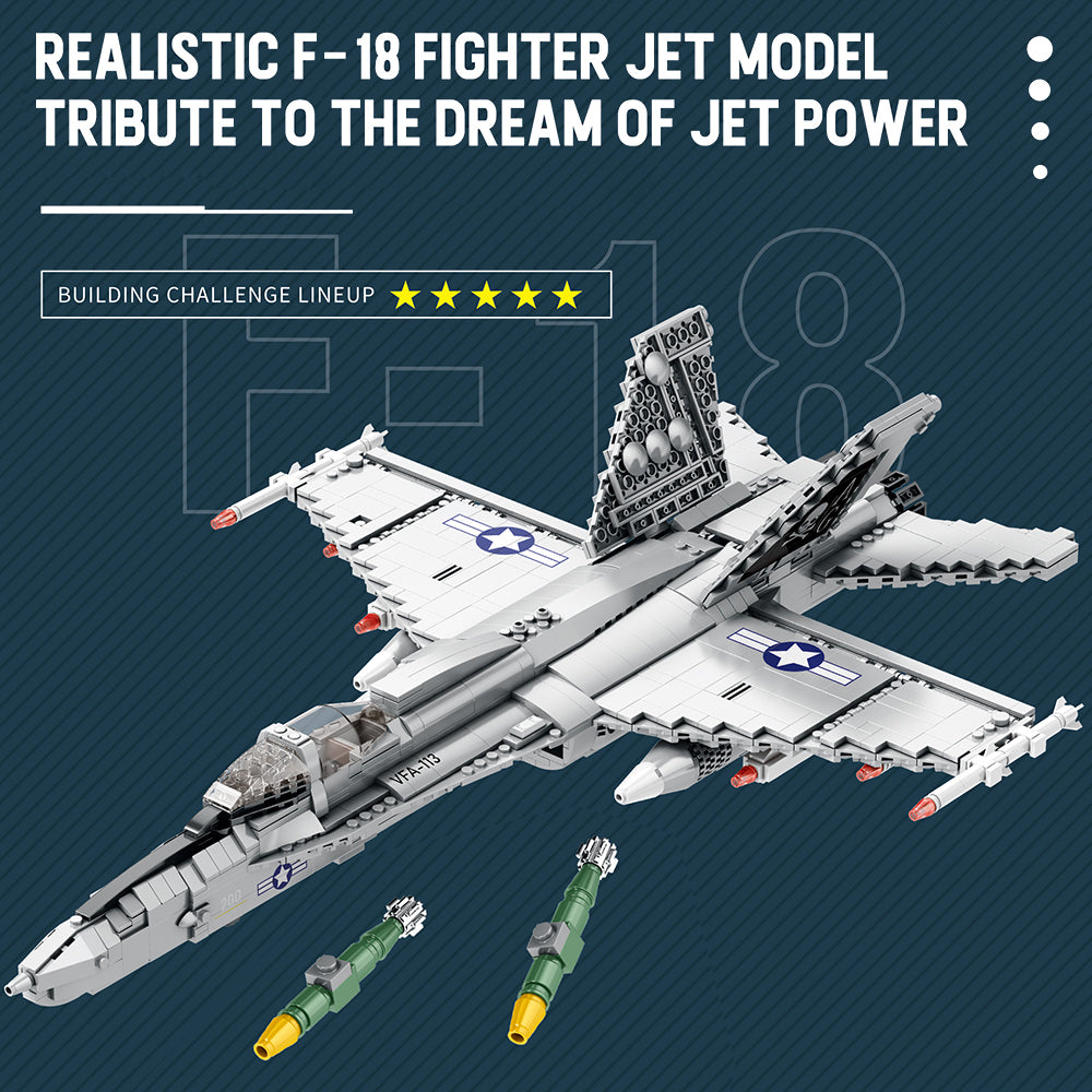 MISINI 33022 F-18 Hornet Fighter