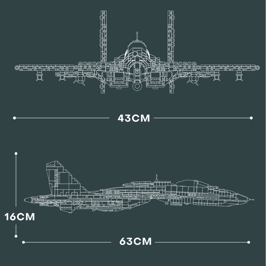 MISINI 33023 Flying Shark J-15 Fighter Aircraft