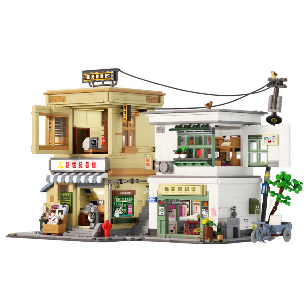 MISINI 516953 Retro Street View Building EU Warehouse Express