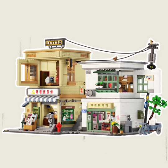 MISINI 516953 Retro Street View Building