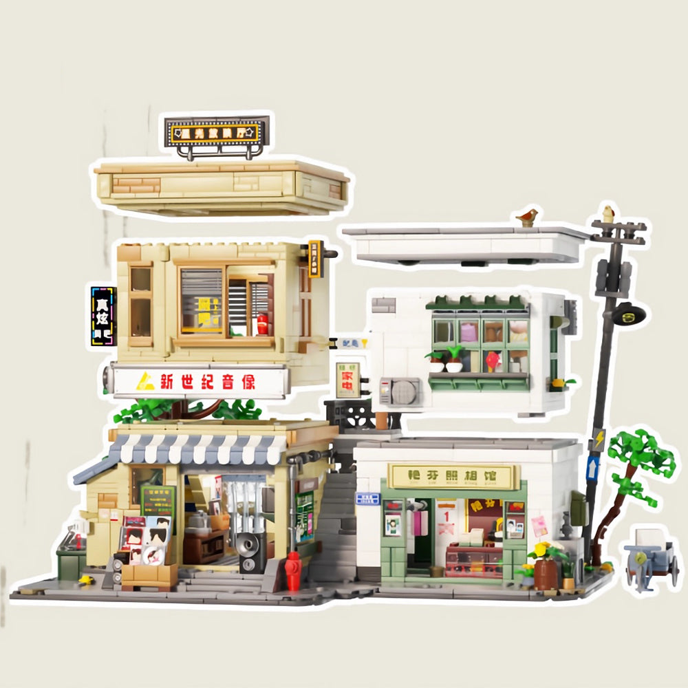 MISINI 516953 Retro Street View Building