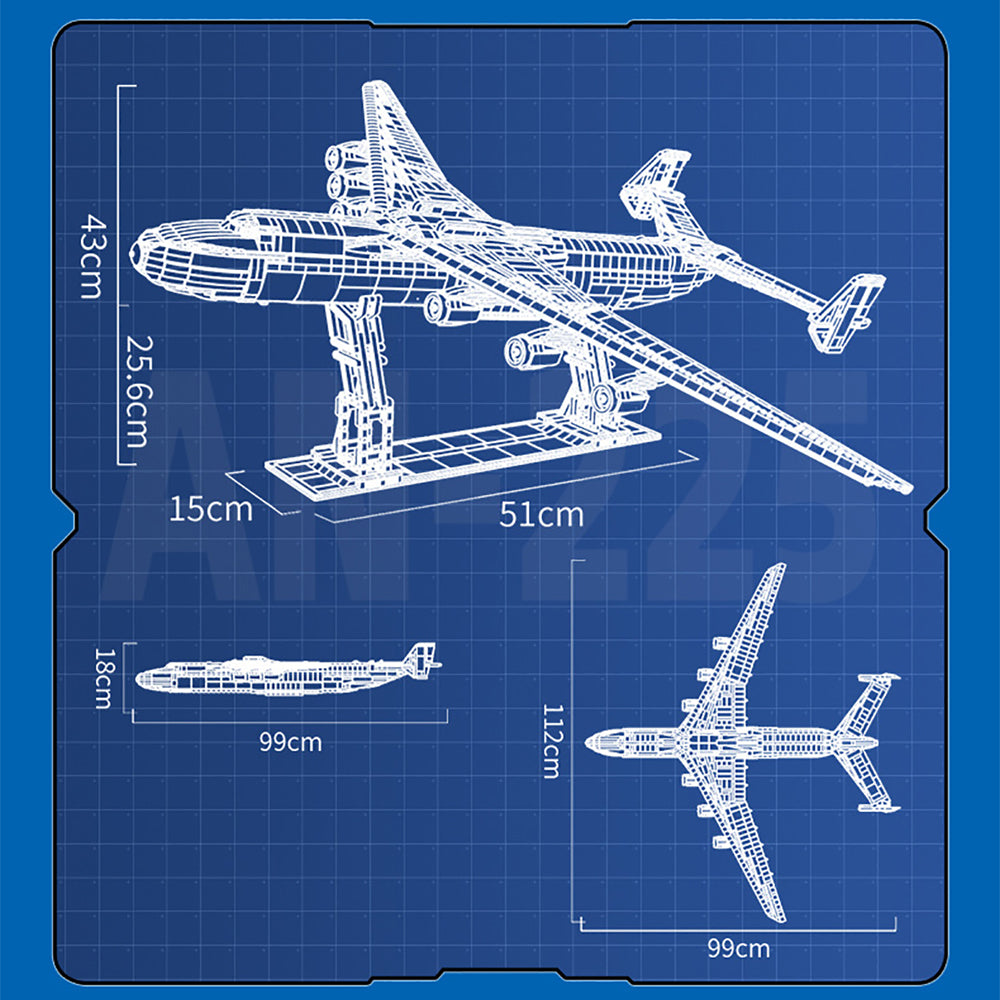 MISINI 57014 An-225 transport plane