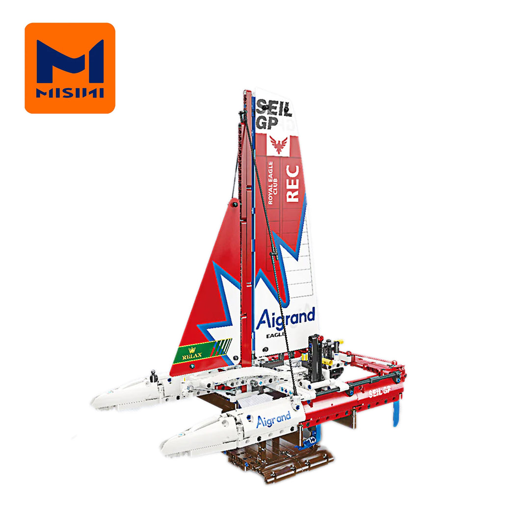 MISINI 58124 F50 Hydrofoil Catamaran Sailboat