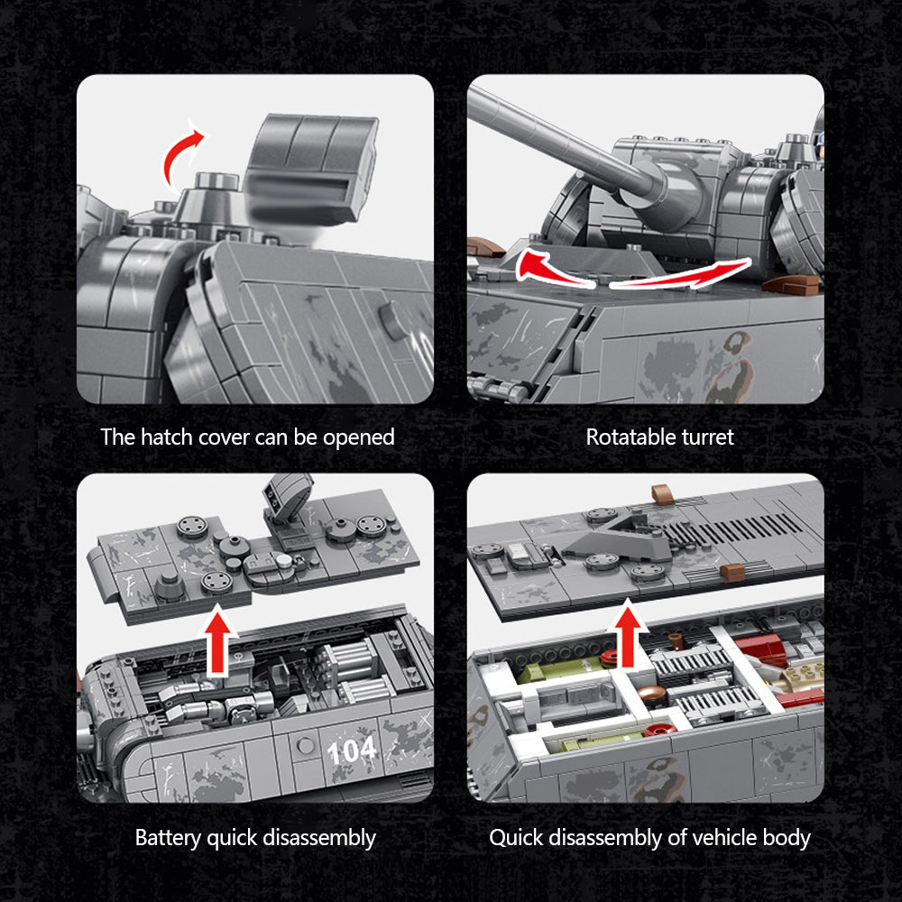 MISINI 628009 WWII Rat Heavy Tank