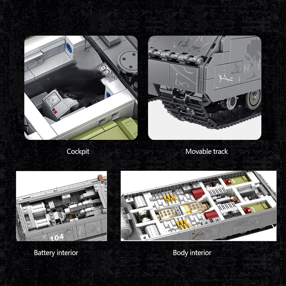 MISINI 628009 WWII Rat Heavy Tank