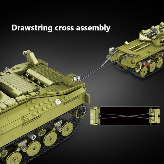 MISINI Technik Panlos 628010 T28 Heavy Tank Building Kit