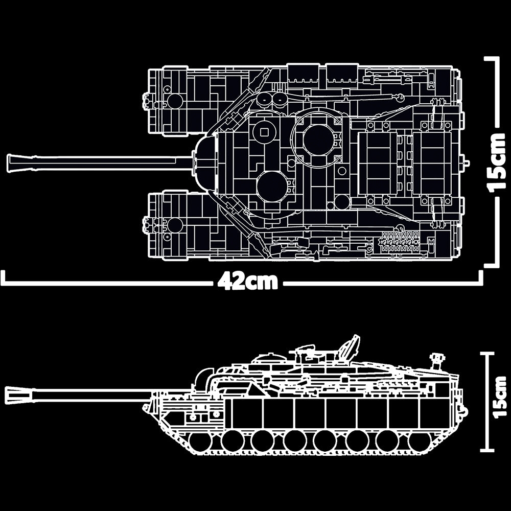 MISINI Technik Panlos 628010 T28 Heavy Tank Building Kit