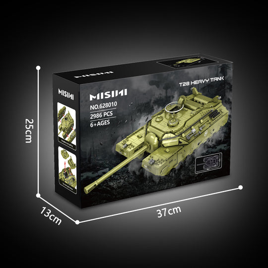 MISINI Technik Panlos 628010 T28 Heavy Tank Building Kit