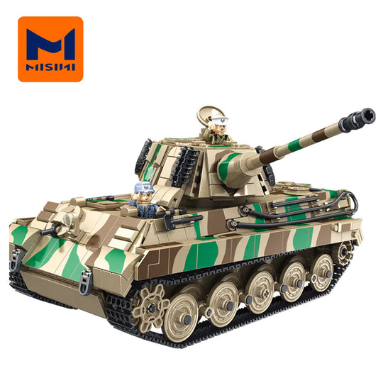 MISINI 632016 Tiger King Heavy Armored Tank Building Block