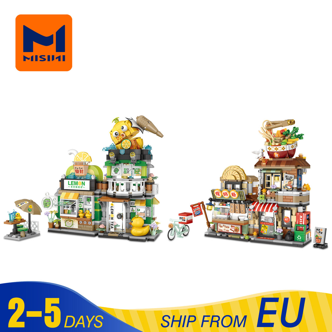 MISINI 2-in-1 Chinese Snack Street( 1294-1295) EU Warehouse Express