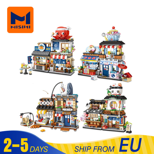 MISINI 4 in 1 Japanese Seafood Store  (1218-1219-1231-1232) EU Warehouse Express