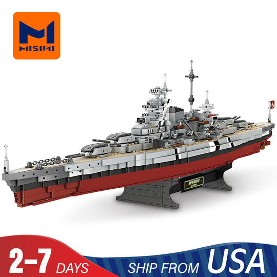 MISINI  FC4201 German Battleship Bismarck  US Warehouse Express