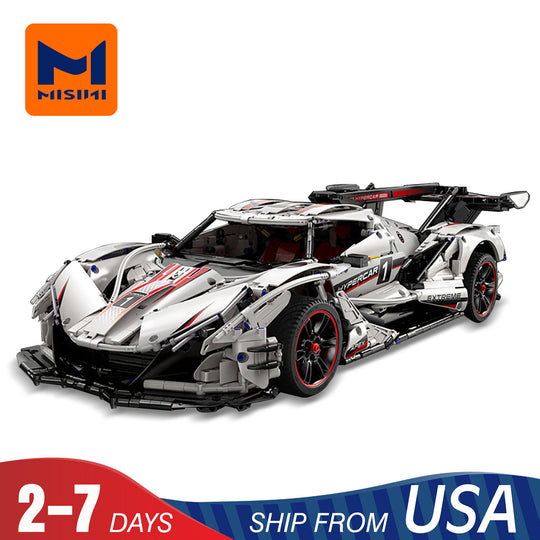 MISINI C61053W  Technic Sports Car Building Blocks US Warehouse Express