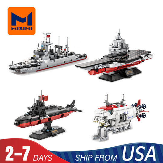 MISINI 4 in 1 Military Building Blocks Set ( 3518+3519+3520+3521 ) US Warehouse Express