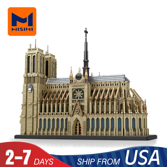 MISINI 66016 Notre Dame Cathedral in Paris US Warehouse Express