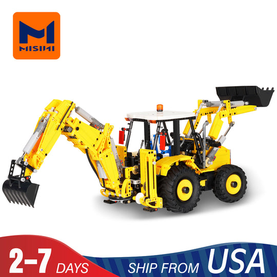 MISINI 22018 RC Backhoe Front Loader US Warehouse Express