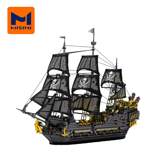 MISINI 66036 Black Pearl Pirate Ship