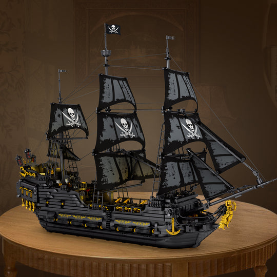 MISINI 66036 Black Pearl Pirate Ship