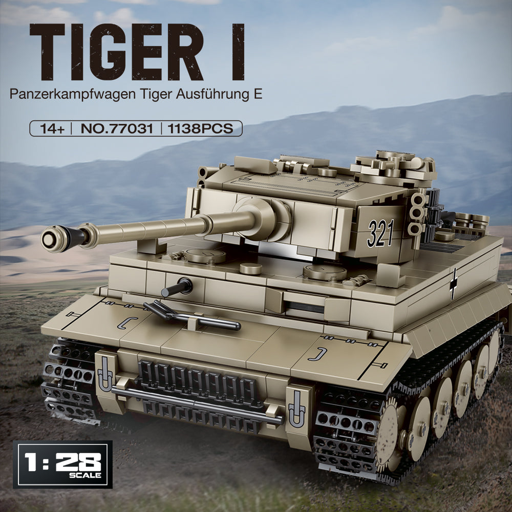 MISINI-77031 Tiger I World of tanks Official License FR Warehouse Express