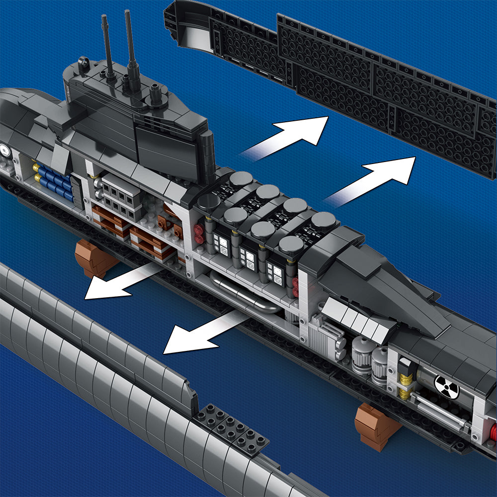 MISINI 800 094 Type Nuclear Submarine Building Block