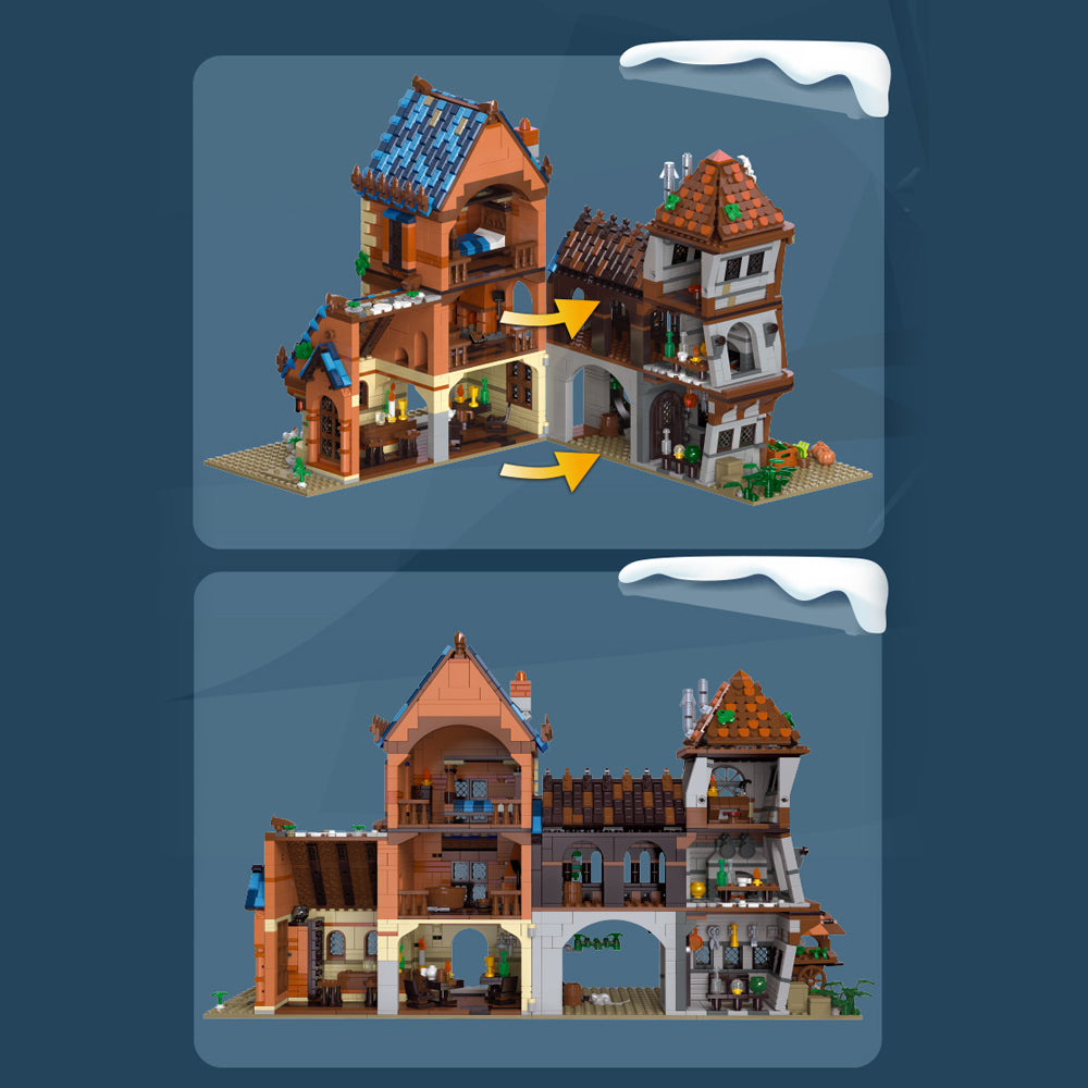 MISINI 89151 Medieval Tavern