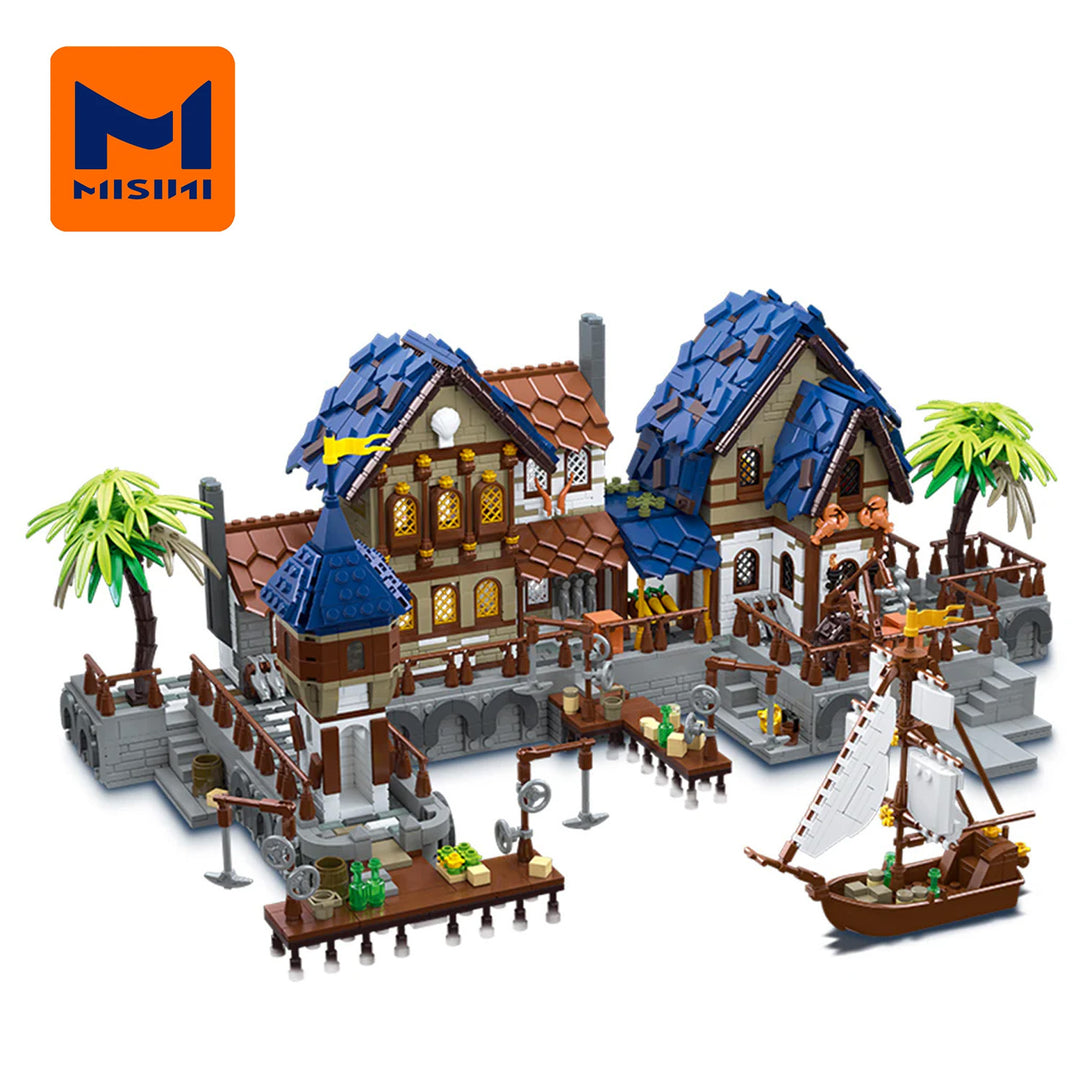 MISINI 89152 Medieval Harbor