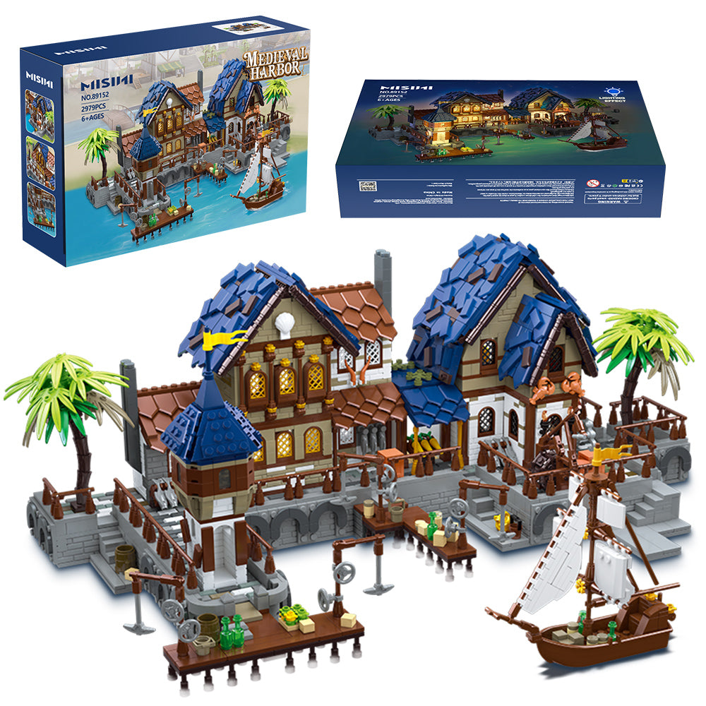 MISINI 89152 Medieval Harbor