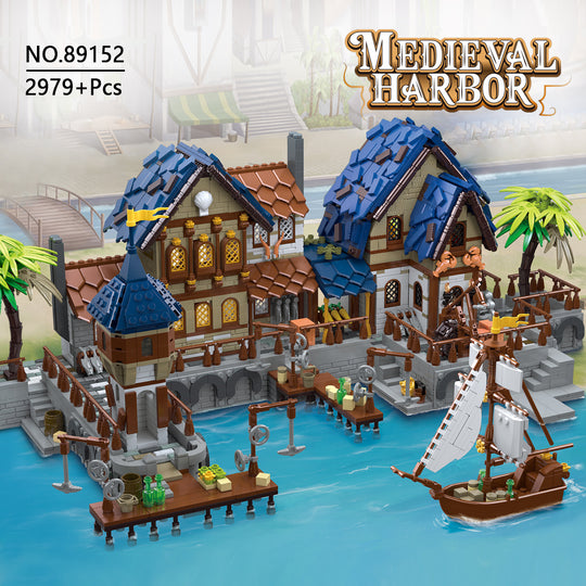 MISINI 89152 Medieval Harbor