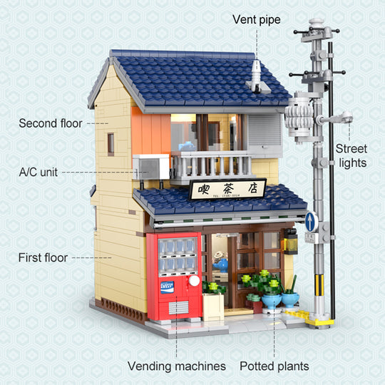 MISINI C66010W Japanese Tea House Building Blocks Set