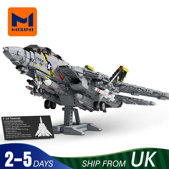 MISINI M8021 F-14 TOMcat Twin-Seat  Carrier-Based Fighter Jet UK Warehouse Express