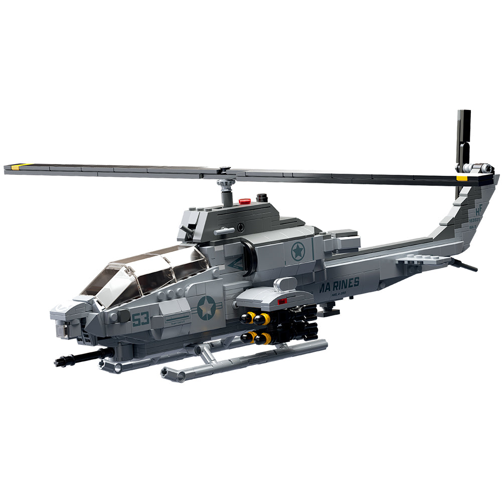 MISINI 1/35 AH-1W Super Cobra Hubschrauber Klemmbaustein-Modell