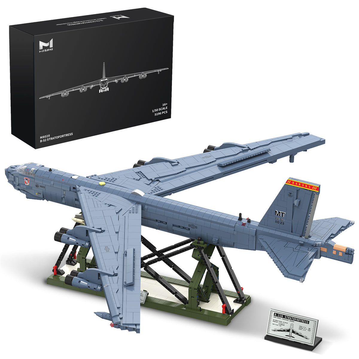MISINI 1/50 Scale B-52H Stratofortress Bomber Building Block Model