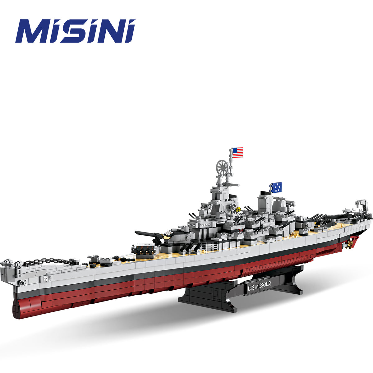 MISINI M6320 The Iowa Class Battleship Missouri Building Block Model