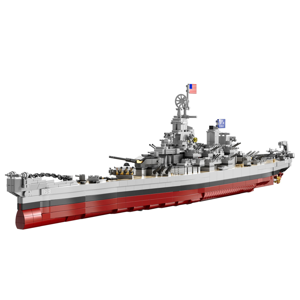 MISINI M6320 The Iowa Class Battleship Missouri Building Block Model